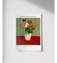 Çerçevesiz Poster Henri Rousseau Çiçek Buketi (Çok Renkli)