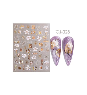 3d Kabartmalı Cj028 Desenli Tırnak Yapışkanı