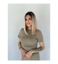 Tül Röfleli Işıltılı Ombreli Peruk Model