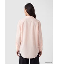 LCW EVERYDAY Turuncu Çizgili Poplin Kadın Gömlek Tunik