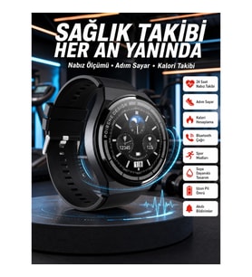 Mey İthalat® En Çok Tercih Edilen Akıllı Saat Amoled Ekran Nabız Sensörü GPS Uyumlu Adımsayar