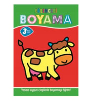 Eğlenceli Boyama - 3 Yaş Üstü 4'lü Pastel Boya Hediyeli