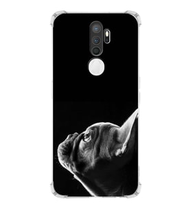 PrintiFy Oppo A9 2020 Uyumlu Köpek 1 Baskılı Şeffaf Köşe Korumalı Antişok Kılıf