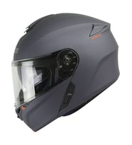 Motosiklet Kaskı Storm SV Solıd A2 Mat-Titanyum Çene Açılır Kask