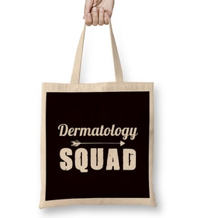 Dermatology Squad Dermatologist Skin Doctor Medic Nurse Bez Çanta Uzun Saplı
