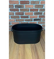 Siyah Şömine Oval Kova Odunluk Soba Ve Kuzine Sobalar