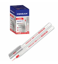 Pensan Tükenmez Kalem Üçgen Kırmızı 0.5 MM 50 Li 2305