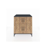 Kronos Şifonyer 3 Raflı 4 Kapaklı 88x59x96 Antrasit-Çam