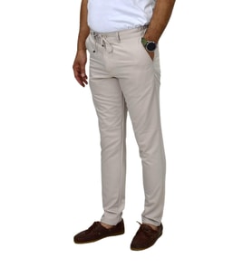 Erkek Jogger Silim Fit Kumaş Pantolon P1023 BGL-ST04504 (Bej)