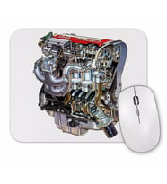 Red Top Opel Engine Mouse Pad