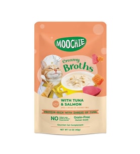 Moochie Parça Ton Balığı Ve Somonlu Tahılsız Kedi Çorbası 40gr