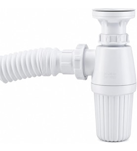 Sifon Körüklü Sökülebilir Tas'lı Temizlenebilir Mutfak Banyo Lavabo Taşı Gider Borusu Plastik 38 cm