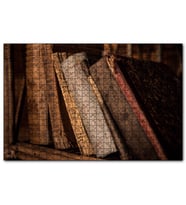 Cakapuzzle Kitaplıkta Eski Kitaplar  Puzzle Yapboz MDF (Ahşap) (120 Parça)