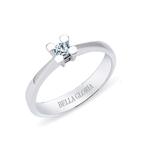 Bella Gloria 0.08ct Tektaş Pırlanta Yüzük (SL00T38)