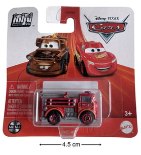 Disney Pixar Cars - Mini Racers - Red Fire Engine - Red Rossa