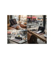 Brivona Katlanabilir Bluetooth Klavye Telefon/Tablet Standlı Taşınabilir