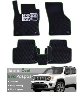 JEEP RENEGADE (2020-2025) Uyumlu EVA Paspas Tam Set–Araca Özel,Kolay Montaj,Su Geçirmez