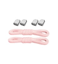 Akıllı Kilitli Ayarlanabilir 1 Çift Pembe 6 MM Lastik Pratik Bağcık