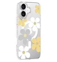 Iphone 16 Floral Magsafe Kapak - Sarı