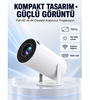 160 Ansi Lümen Parlaklığa Sahip Geniş Ekran Projeksiyon