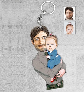 Kişiye Özel Aile Ahşap Anahtarlık-11
