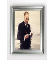 Gümüş Çerçeveli Atatürk Tablo cv728