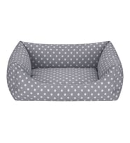 Pet Comfort Uniform Gri Puantiyeli Kedi ve Köpek Yatağı M 60x50cm