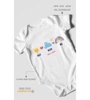 Dad mom me sweet family Kısa Kollu Bebek Body %100 Pamuk