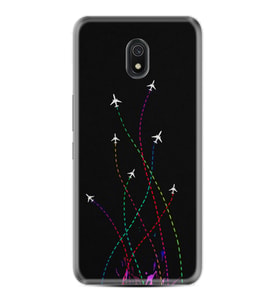Xiaomi Redmi 8A 8 Pro 9C 9T 10C 11T Pro Kılıf Desenli Silikon Line Planet 1736