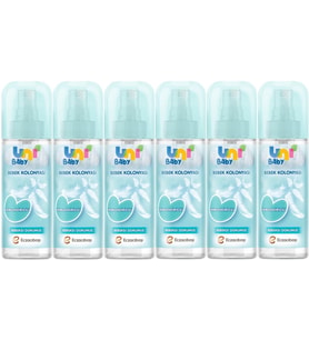 Uni Baby Bebek Kolonyası 150ML Nemlendiricili/Bebeksi Dokunuş (6 Lı Set)