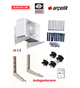 Arçelik Beko Altus 12000 Btu 18000 Btu Dış Ünite Konsol Klima 50 Cm Ayak +Titreşim Takozu +Vida Dubel