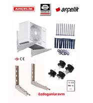 Arçelik Beko Altus 12000 Btu 18000 Btu Dış Ünite Konsol Klima 50 Cm Ayak +Titreşim Takozu +Vida Dubel