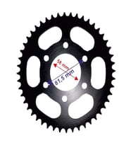 BAJAJ PULSAR NS 200 ARKA DİŞLİ PERFORMANS 428-48T İÇ 58 MM ALÜMİNYUM SİYAH ÖM