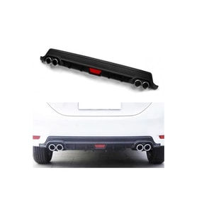 Toyota Corolla Egzoz Görünümlü Difüzör Siyah 2013-2018