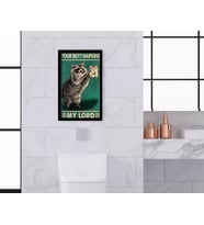 BK Home Banyo Tuvalet Dekoratif Ahşap Siyah Çerçeveli Tablo-3