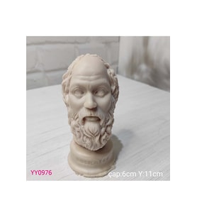 YY0976 Sokrates Büst Silikon Kalıp