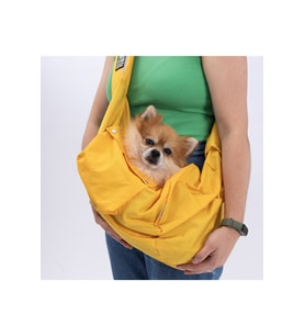 Pawstar Kedi, Küçük Köpek Taşıma Çantası Sarı Crossbody Bag 2-6 Kg
