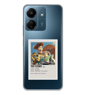 Xiaomi Redmi 13C Uyumlu Toy Story Minimalist Poster Desenli Şeffaf Telefon Kılıfı