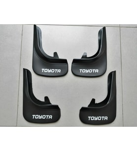 Toyota Tüm Modellere Uygun Paçalık Ön-Arka Takım Tozluk Çamurluk (Siyah - Beyaz)