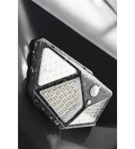 Güneş Enerjili Bahçe Aydınlatma Lambası Solar 100 Led Lamba