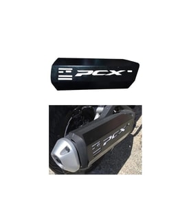 Honda Pcx 125 Egzoz Koruma Sacı Koruma Demiri 2021-2023 ARASMOTO (Siyah)