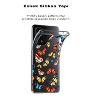 PrintiFy Samsung Galaxy M11 ile Uyumlu 1mm Slim Fit Water Color 2 Baskılı Şeffaf  Kılıf