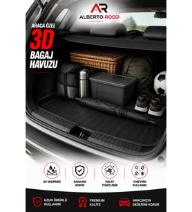 Tofaş Kartal 1988 - 2002 Araca Özel 3D Bagaj Havuzu