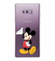 Samsung Galaxy Note 9 Kapak Mickey Mouse Tasarımlı Şeffaf Silikon Kılıf