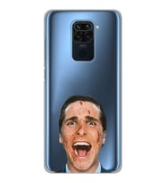 Xiaomi Redmi NOTE 9 Uyumlu American Psycho Tasarımlı Şeffaf Telefon Kılıfı