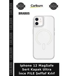Iphone 12 MagSafe Sert Kapak Ultra İnce FILE Şeffaf Kılıf Mobil Aksesuar Telefon Aksesuarı