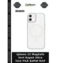 Iphone 12 MagSafe Sert Kapak Ultra İnce FILE Şeffaf Kılıf Mobil Aksesuar Telefon Aksesuarı