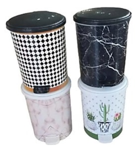 Merdem Çöp Kovası Desenli Pedallı No:4 22 Lt Mrdm154 (4)