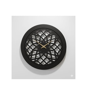 AS TASARIM LAZER NEXUS MODERN DUVAR SAATİ DEKORASYON 45 cm SİYAH