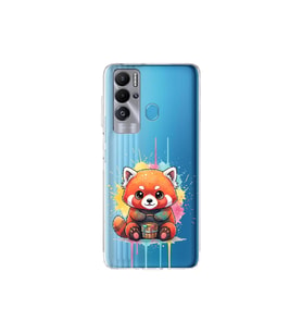 Tecno Pova Neo ile Uyumlu Splash Tilki Tasarımlı Şeffaf Silikon Kılıf